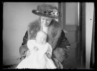 Woman holding an infant